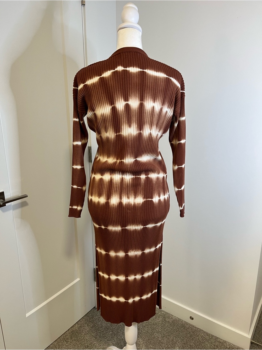MNG Tie-Dye Ribbed Long Button-Front  Cardigan - FREE SHIPPING on Bundles $95+ - Picture 7 of 16